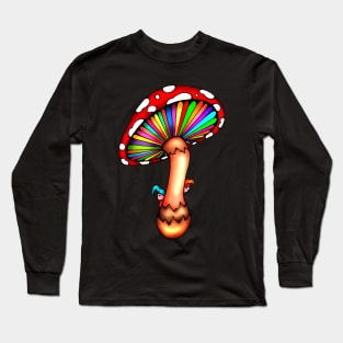 Psychedelic Mushroom Long Sleeve T-Shirt